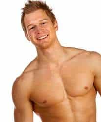 male breast reduction model